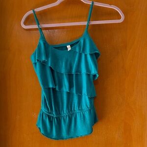 Xhilaration Teal Layered Camisole